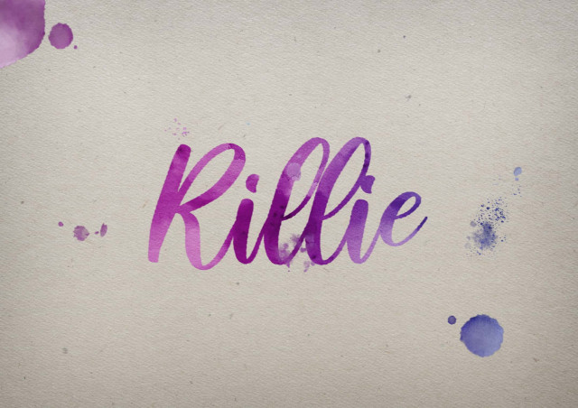 Free photo of Rillie Watercolor Name DP