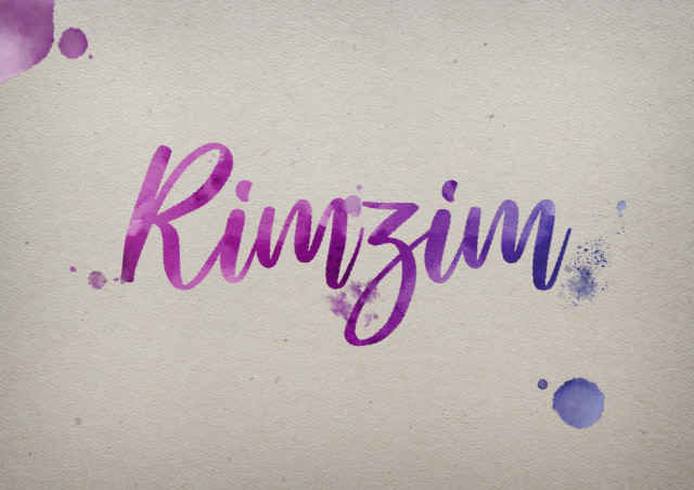 Free photo of Rimzim Watercolor Name DP