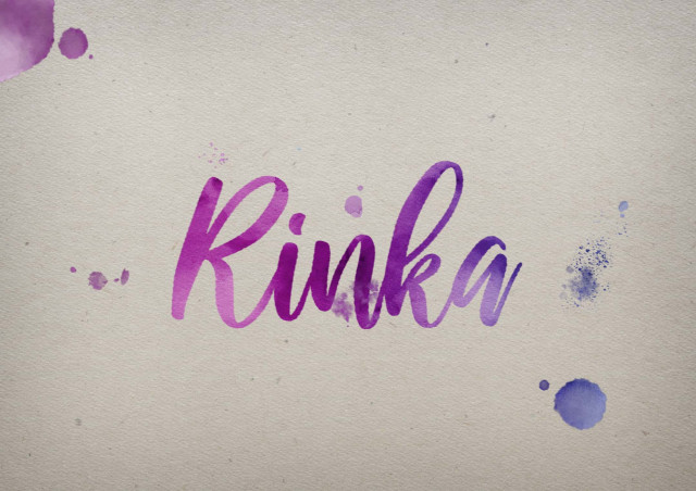 Free photo of Rinka Watercolor Name DP