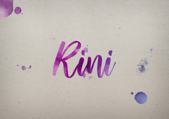 Free photo of Rini Watercolor Name DP