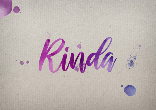 Free photo of Rinda Watercolor Name DP