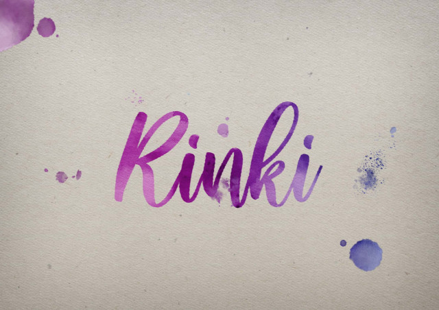 Free photo of Rinki Watercolor Name DP