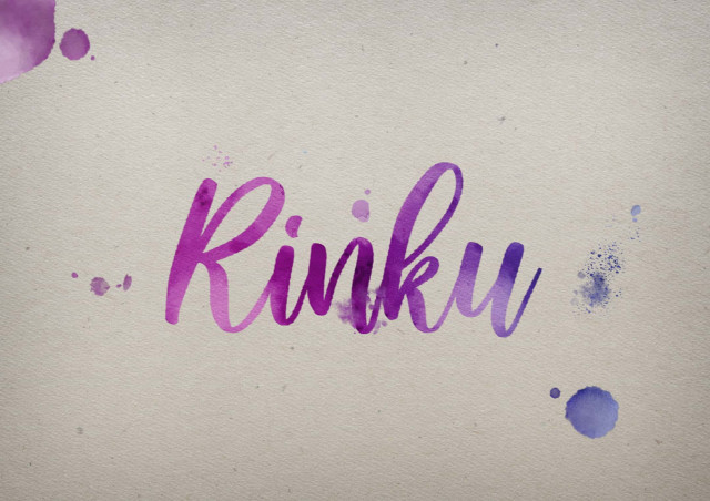 Free photo of Rinku Watercolor Name DP