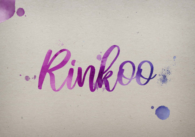 Free photo of Rinkoo Watercolor Name DP