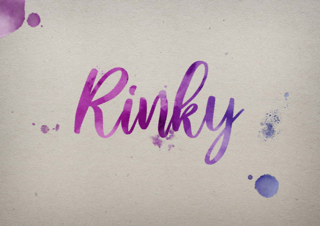 Free photo of Rinky Watercolor Name DP