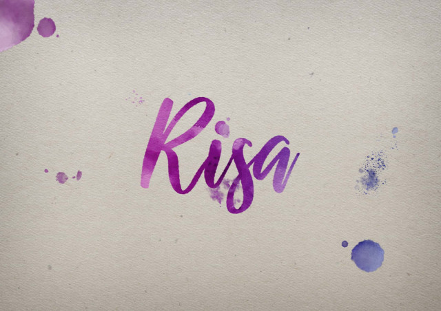 Free photo of Risa Watercolor Name DP