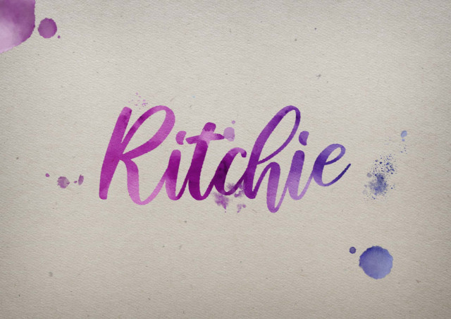 Free photo of Ritchie Watercolor Name DP