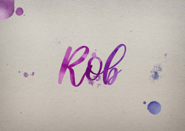 Free photo of Rob Watercolor Name DP