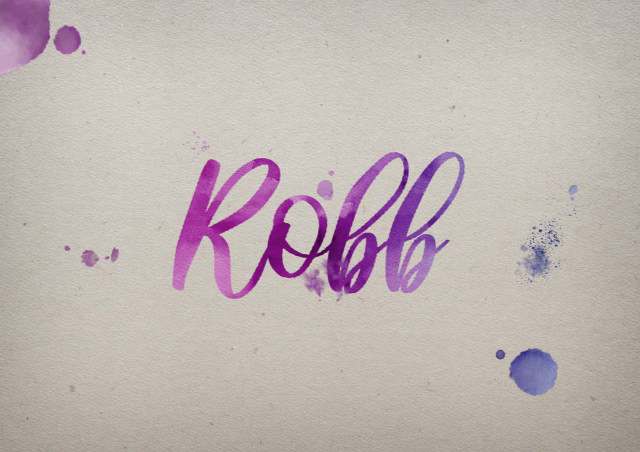 Free photo of Robb Watercolor Name DP