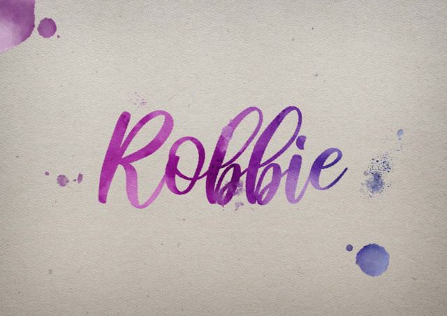 Free photo of Robbie Watercolor Name DP