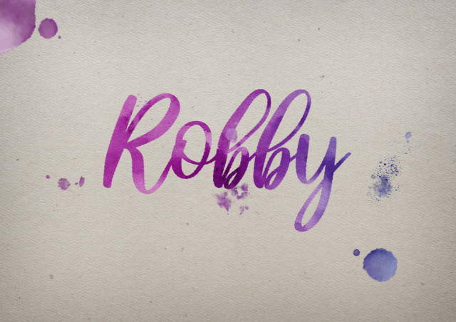 Free photo of Robby Watercolor Name DP