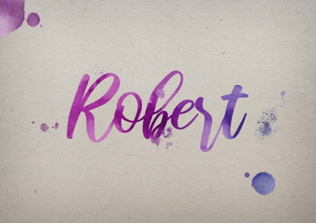 Free photo of Robert Watercolor Name DP