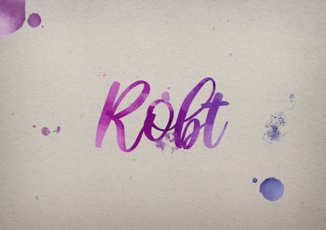 Free photo of Robt Watercolor Name DP
