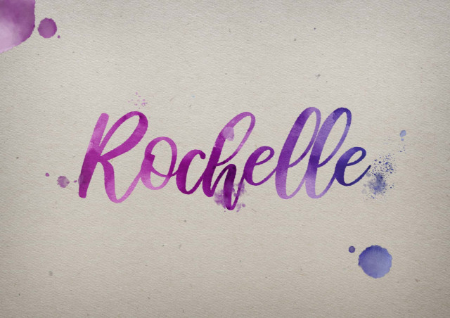 Free photo of Rochelle Watercolor Name DP