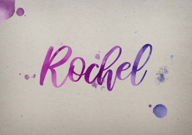 Free photo of Rochel Watercolor Name DP