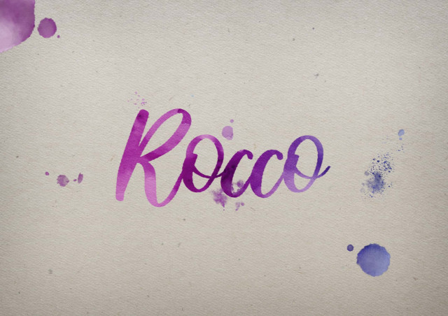 Free photo of Rocco Watercolor Name DP
