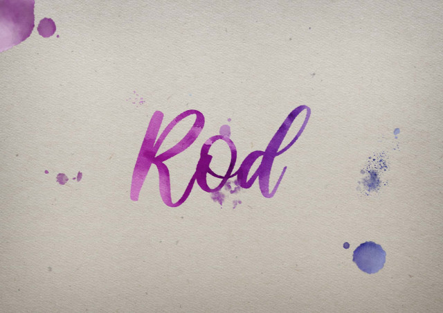 Free photo of Rod Watercolor Name DP