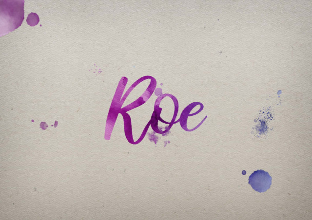 Free photo of Roe Watercolor Name DP