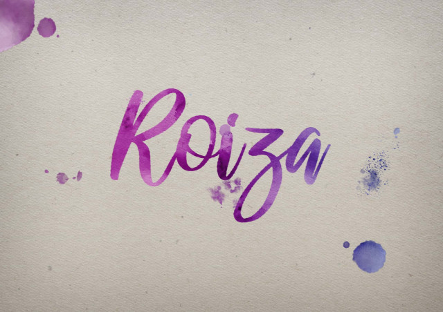 Free photo of Roiza Watercolor Name DP