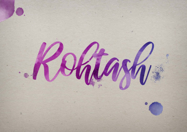 Free photo of Rohtash Watercolor Name DP