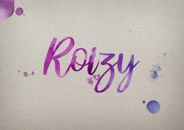 Free photo of Roizy Watercolor Name DP