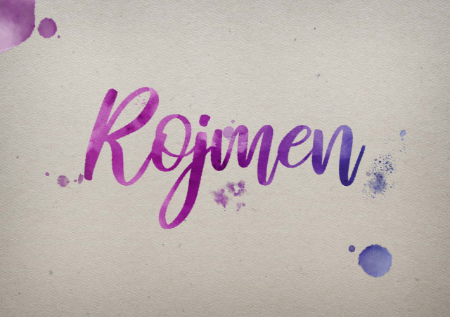 Free photo of Rojmen Watercolor Name DP