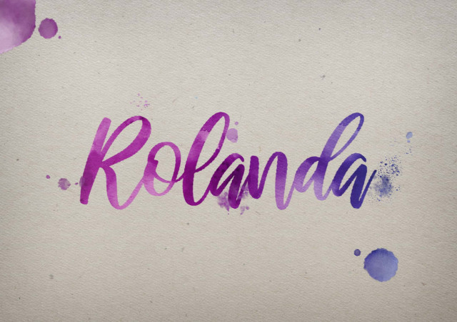 Free photo of Rolanda Watercolor Name DP