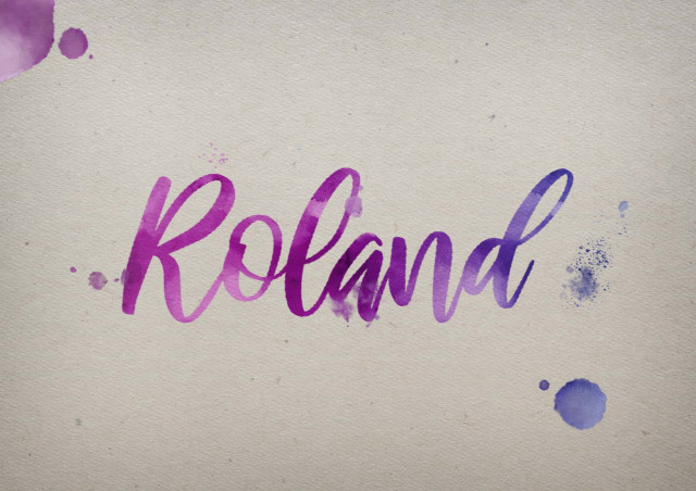 Free photo of Roland Watercolor Name DP