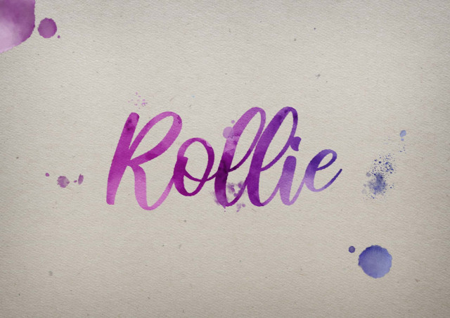 Free photo of Rollie Watercolor Name DP