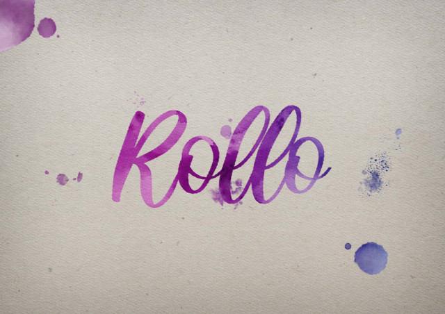 Free photo of Rollo Watercolor Name DP