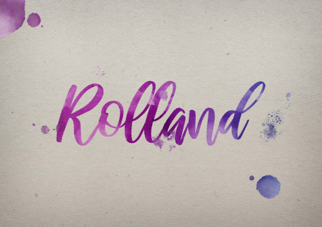 Free photo of Rolland Watercolor Name DP