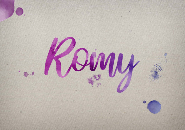 Free photo of Romy Watercolor Name DP