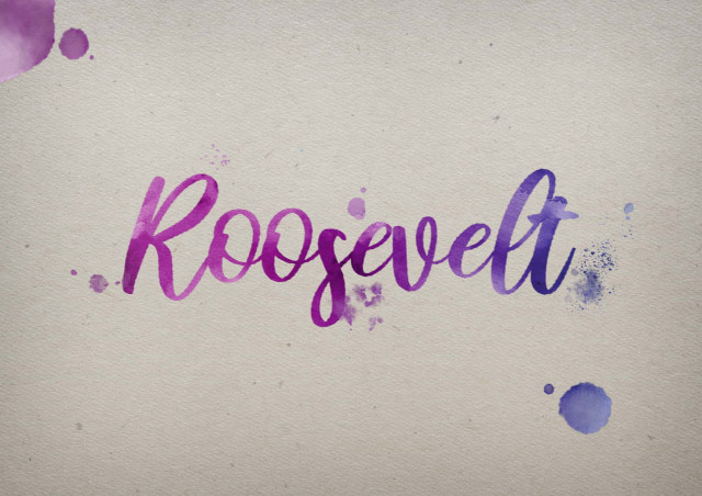 Free photo of Roosevelt Watercolor Name DP