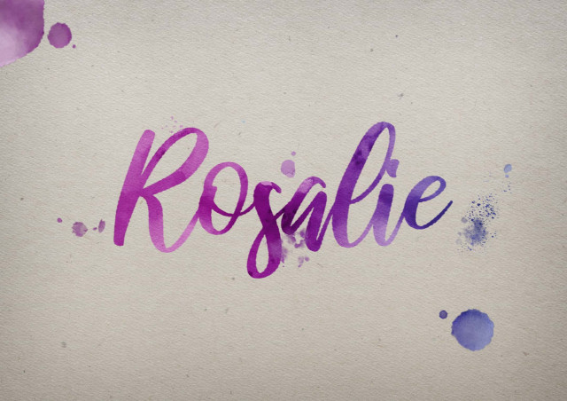 Free photo of Rosalie Watercolor Name DP