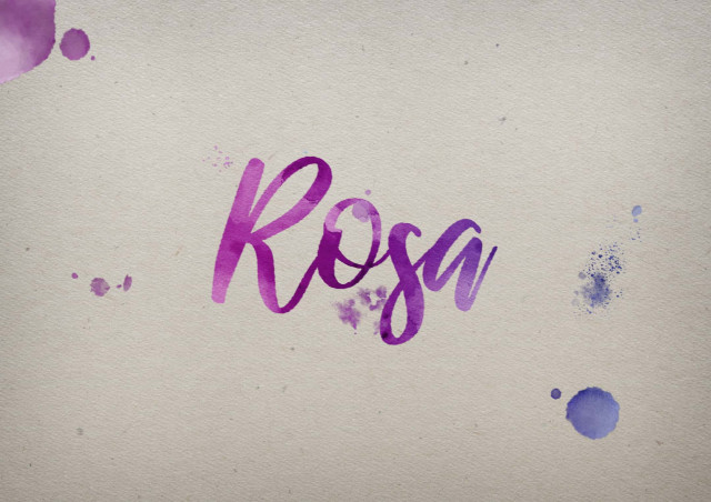 Free photo of Rosa Watercolor Name DP