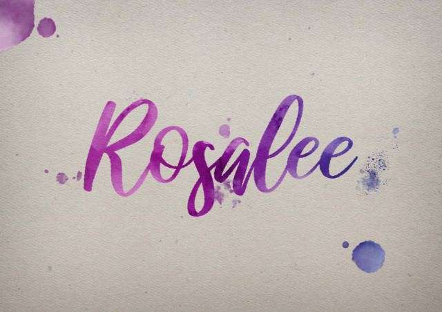 Free photo of Rosalee Watercolor Name DP