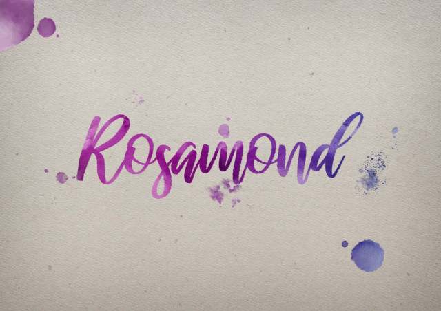 Free photo of Rosamond Watercolor Name DP