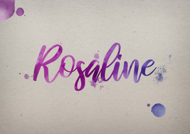 Free photo of Rosaline Watercolor Name DP