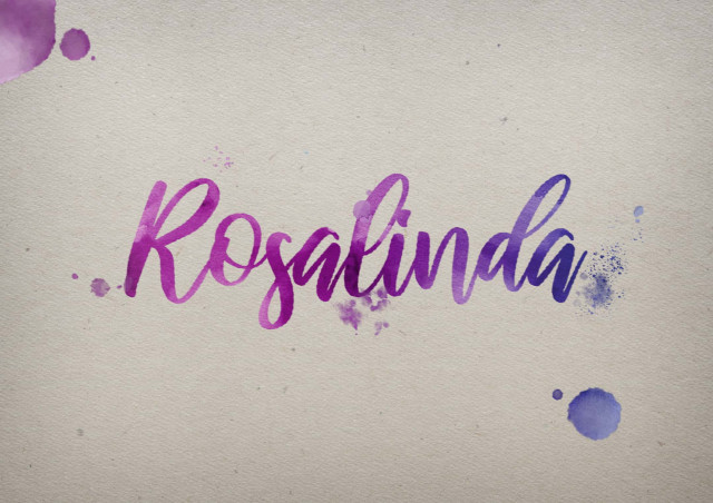 Free photo of Rosalinda Watercolor Name DP