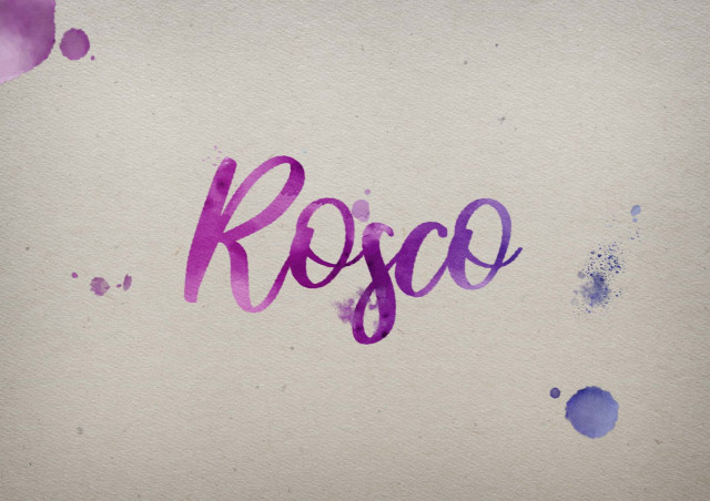 Free photo of Rosco Watercolor Name DP
