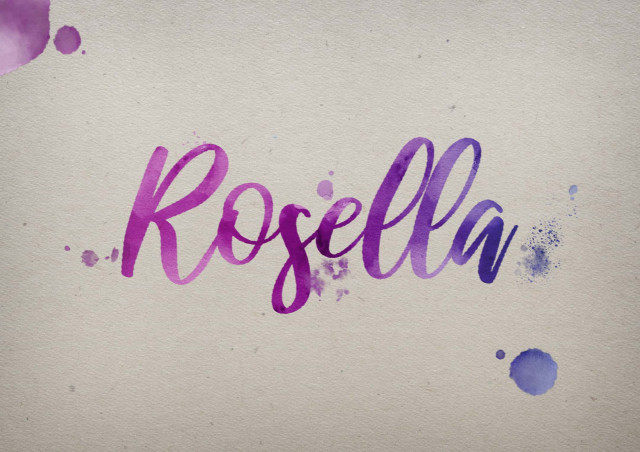 Free photo of Rosella Watercolor Name DP