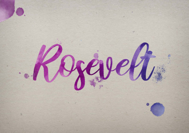 Free photo of Rosevelt Watercolor Name DP
