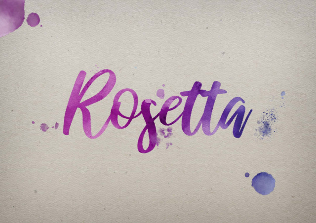 Free photo of Rosetta Watercolor Name DP