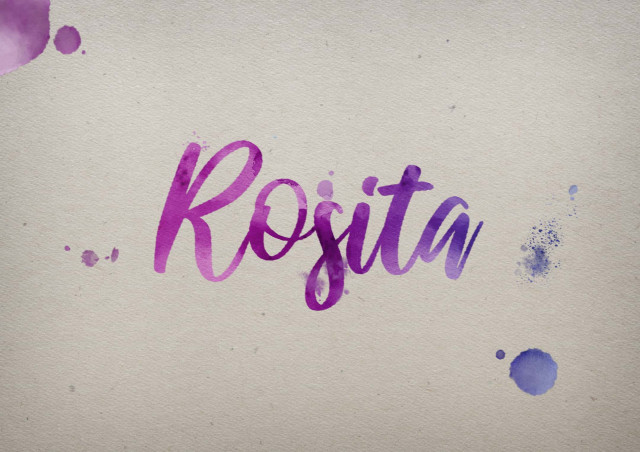 Free photo of Rosita Watercolor Name DP