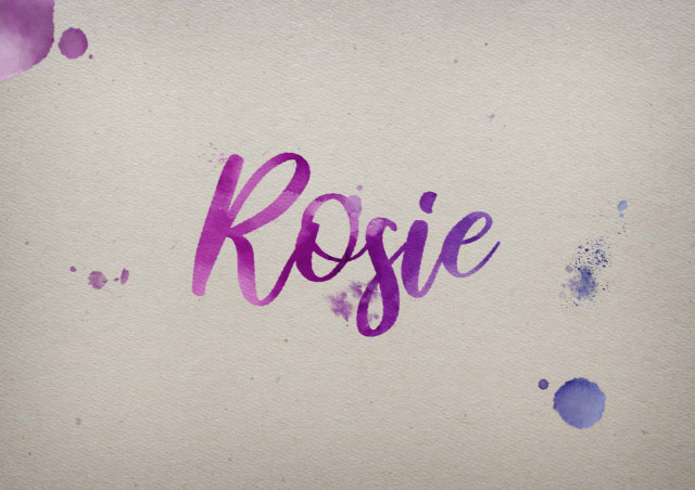 Free photo of Rosie Watercolor Name DP