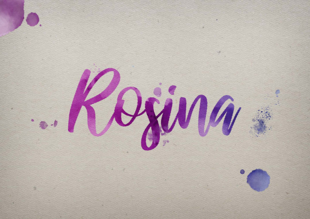 Free photo of Rosina Watercolor Name DP