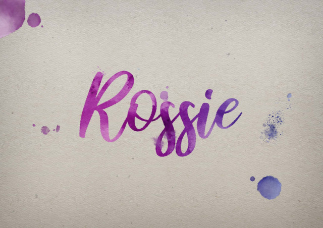 Free photo of Rossie Watercolor Name DP