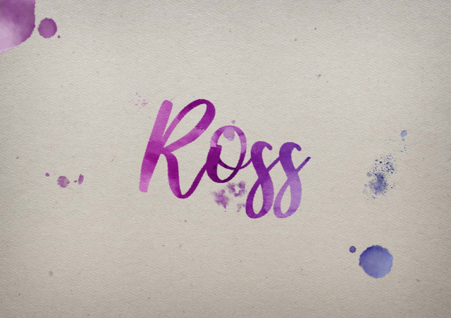 Free photo of Ross Watercolor Name DP