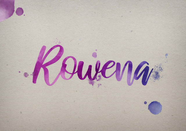 Free photo of Rowena Watercolor Name DP