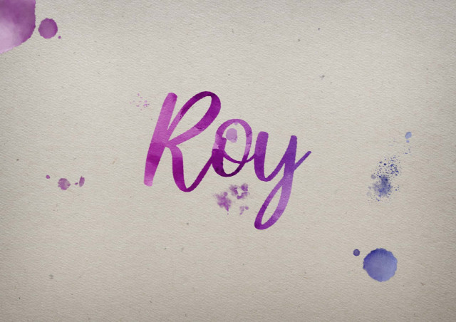 Free photo of Roy Watercolor Name DP